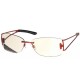 Lunettes anti-fatigue Informatique Visio Pro 5 Bordeaux