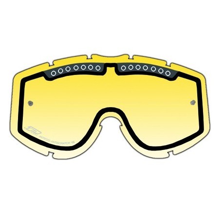 Ecran de rechange Double Paroi Jaune pour Lunettes Progrip﻿